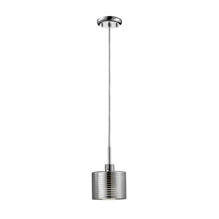 Z-Lite Sempter 1 Light Pendant, Chrome+ Crystal 911MP3